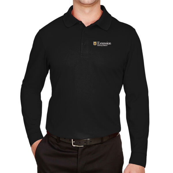 Men's Long Sleeve Blended Polo Thumbnail